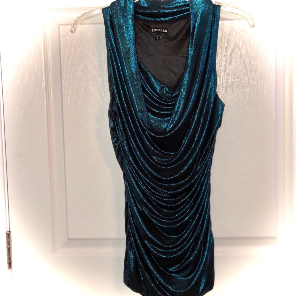 Sparkly teal top from Express